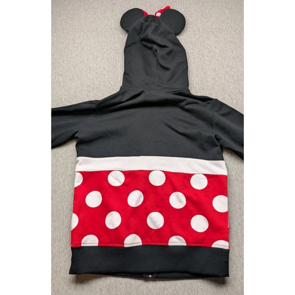Disney Parks Minnie Mouse Ears Costume Hoodie Jacket Cosplay Women’s Size Medium - Picture 7 of 7